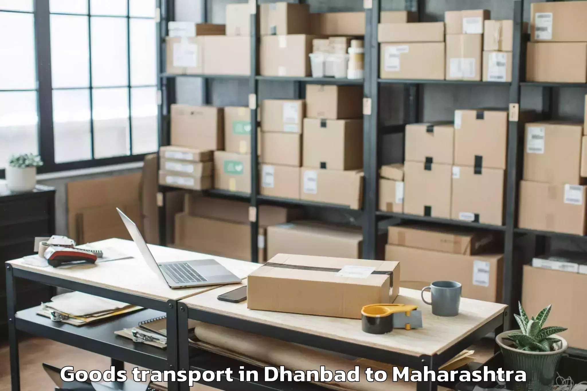 Leading Dhanbad to Mumbai University Goods Transport Provider